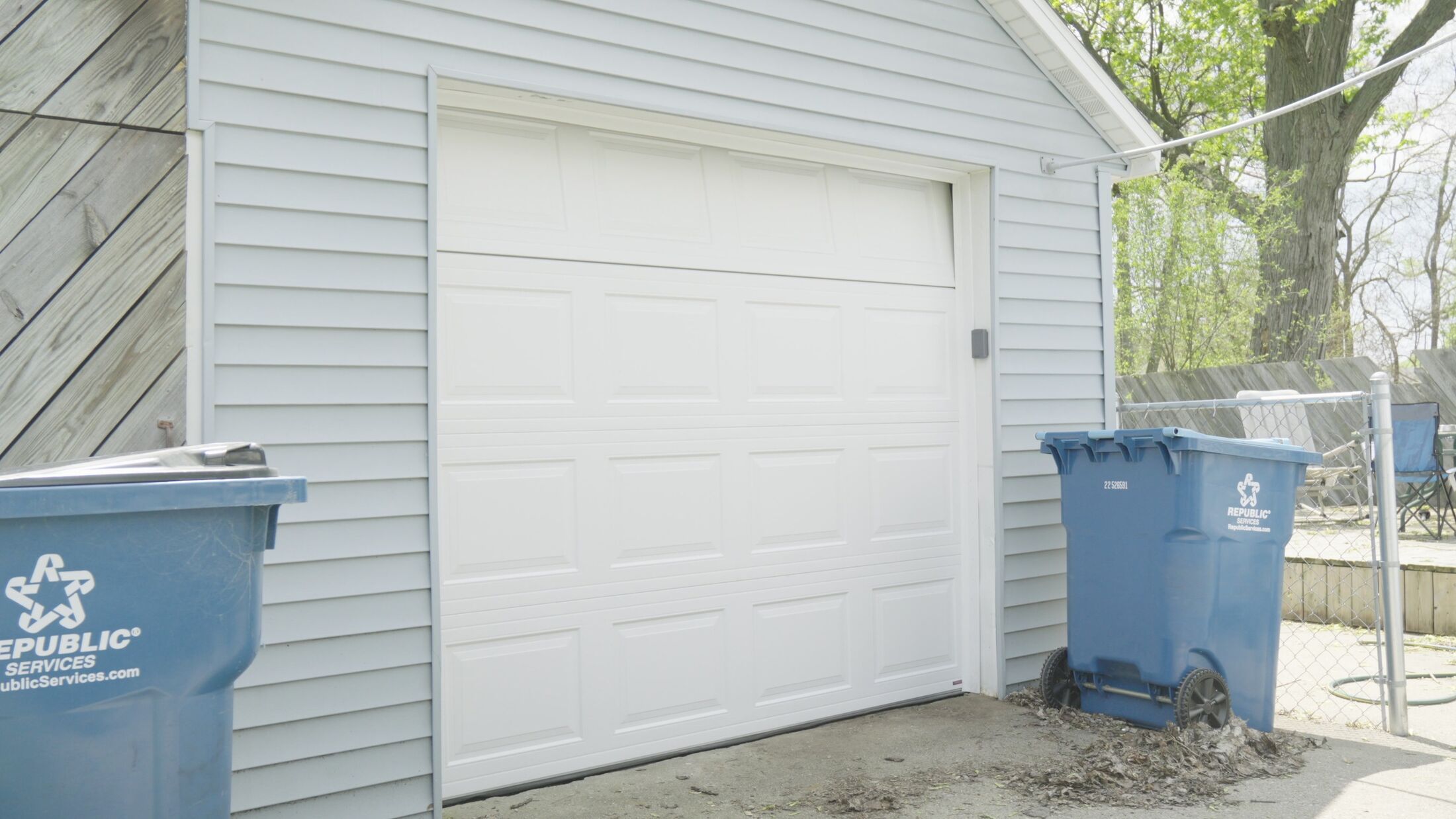 A garage door Elevation installed on a home in the Grand Rapids metro